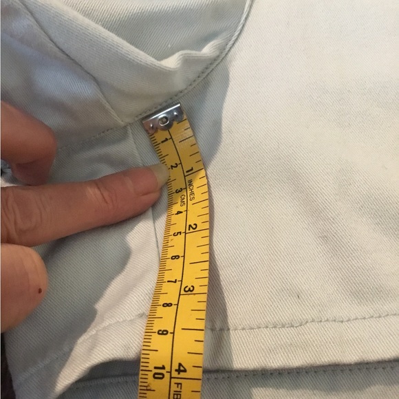 New Moda International Baby Blue High Waisted Shorts, Size 12 - Picture 8 of 10